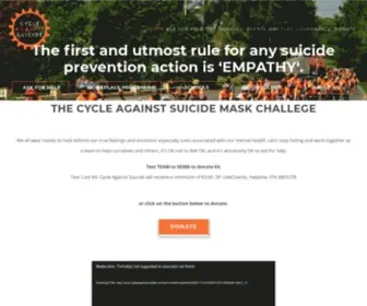 CYcleagainstsuicide.com(Help for anyone battling depression) Screenshot
