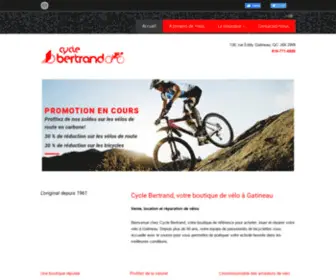 CYclebertrand.ca(Cycle Bertrand) Screenshot