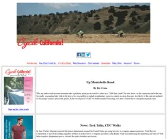 CYclecalifornia.com(Cycle California) Screenshot