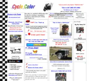 CYclecolor.com(Motorcycle Paint) Screenshot