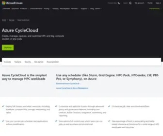 CYclecomputing.com(HPC Cluster & Workload Management) Screenshot