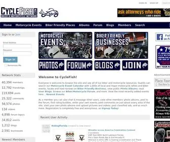 CYclefish.com(Motorcycle Social Network) Screenshot