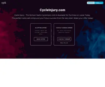 CYcleinjury.com(The rare domain name) Screenshot
