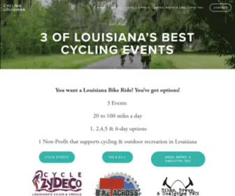 CYclelouisiana.com(Cycling Louisiana) Screenshot