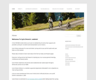 CYcleontario.ca(Cycle Ontario Alliance) Screenshot