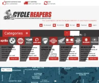 CYclereapers.com(Create an Ecommerce Website and Sell Online) Screenshot