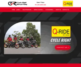 CYcleright.com.au(Cycle Right Motorcycle Training Academy Brisbane) Screenshot