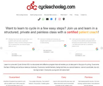 CYcleschoolsg.com(Learn to cycle) Screenshot