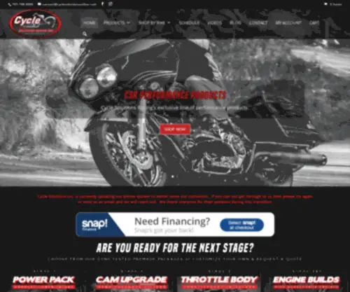 CYclesolutionsonline.com(Motorcycle Exhaust) Screenshot