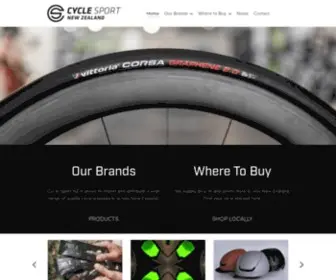 CYclesportnz.co.nz(Quality Cycling Brands) Screenshot