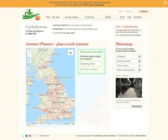 CYclestreets.net(UK-wide Cycle Journey Planner and Photomap) Screenshot