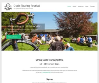 CYcletouringfestival.co.uk(The UK's only festival dedicated to cycle touring) Screenshot