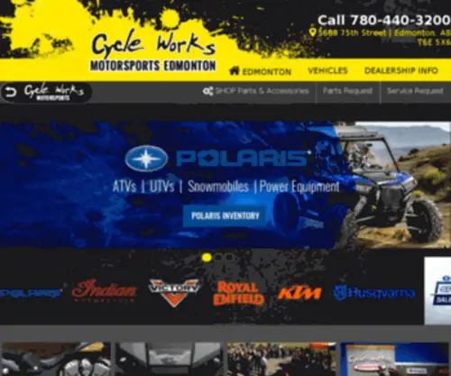 CYcleworksedmonton.com(Cycle Works Motorsports) Screenshot