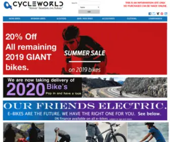 CYcleWorldshop.co.uk(Cycle World Sunderland) Screenshot