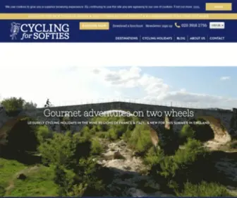CYcling-For-Softies.co.uk(Luxury Cycling Holidays) Screenshot