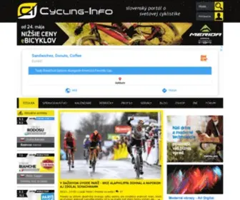 CYcling-Info.sk(Portál cyklistiky) Screenshot