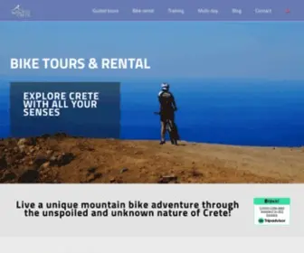 CYclingcreta.gr(Mountain bike tours & bike rental in Crete Greece) Screenshot