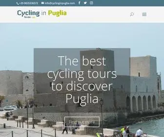 CYclinginpuglia.com(Discover the Italy's Mezzogiorno with our cycling tours in Southern Italy) Screenshot