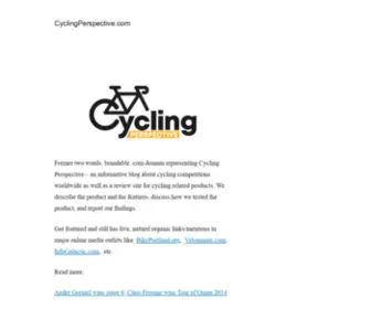 CYclingperspective.com(Bicylo) Screenshot