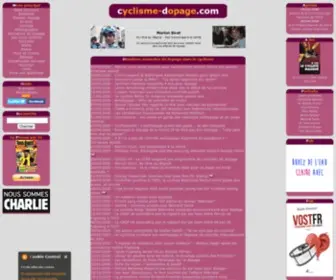 CYclisme-Dopage.com(Tout sur le dopage dans le cyclisme) Screenshot