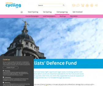 CYclistsdefencefund.org.uk(Donate to the Cyclists' Defence Fund this Christmas) Screenshot