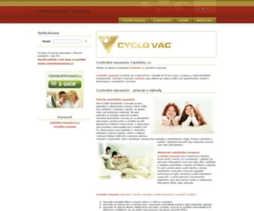 CYclo-Vac.cz(Centrální vysavače) Screenshot