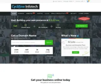 CYcloneinfotech.com(Affordable dedicated Servers Managed Servers Cloud Hosting) Screenshot