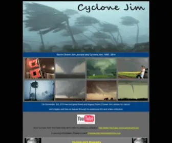 CYclonejim.com(Storm Chaser Jim Leonard) Screenshot