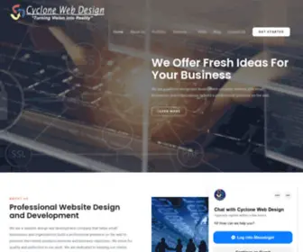 CYclonewebdesign.com(Cyclone Web Design) Screenshot