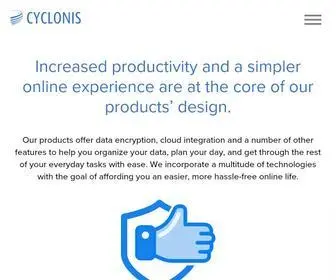 CYclonis.com(Easy and Simple Data Management Solutions) Screenshot