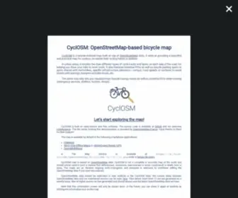 CYclosm.org(OpenStreetMap-based bicycle map) Screenshot