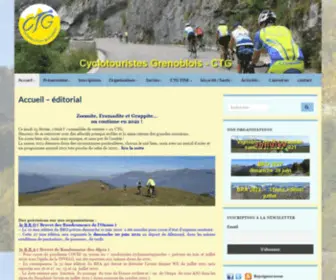 CYclotourisme-Grenoble-CTG.org(Accueil) Screenshot