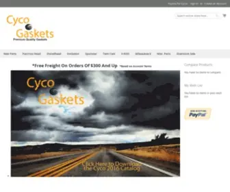 Cycogasket.com(Premium Quality Motorcycle Gaskets at Unbeatable Prices) Screenshot