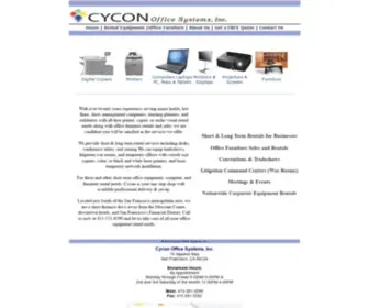 Cyconus.com(San Francisco Copier Rentals) Screenshot