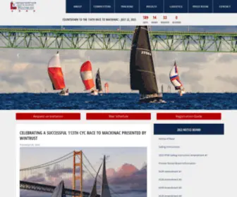 CYcracetomackinac.com(Chicago Yacht Club Race to Mackinac presented by Wintrust) Screenshot