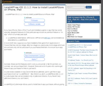Cydiainsider.com(Cydiainsider) Screenshot