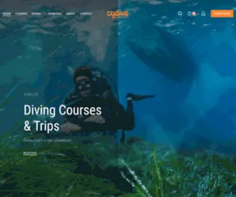 Cydive.com(Diving with the longest established Cyprus Dive School) Screenshot