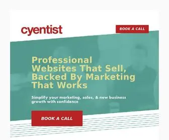 Cyentist.com(Branding & Website Design for B2B Service Businesses) Screenshot