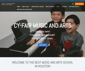 Cyfairmusicandarts.com(Music and Art Lessons in Houston l Cy) Screenshot