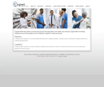 CYgnethr.com(Cygnet Health Recruiters) Screenshot