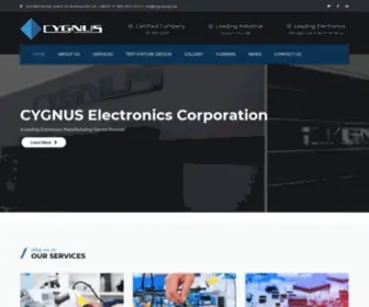 CYgnuscorp.com(Cygnus Electronics Corporation) Screenshot