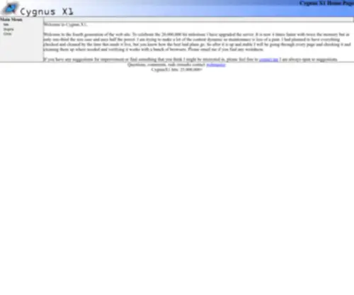 CYgnusx1.net(Cygnus X1) Screenshot