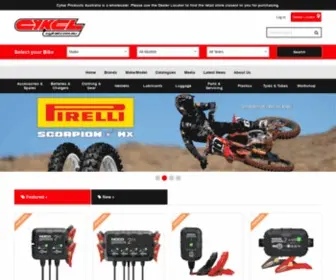 Cykel.com.au(Motorbike accessories) Screenshot