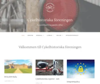 Cykelhistoriska.se(Cykelhistoriska föreningen) Screenshot