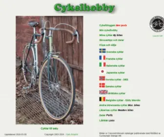 Cykelhobby.com(The bicycle hobby pages) Screenshot