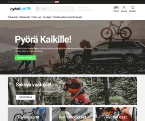 Cykelkraft.fi(Polkupyöriä) Screenshot