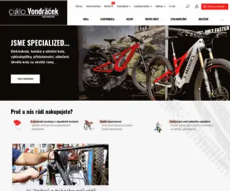 CYklo-Vondracek.cz(Milujeme cyklistiku a vše kolem ní) Screenshot