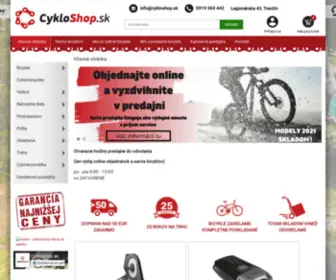 CYkloshop.sk(Predaj bicyklov značiek) Screenshot
