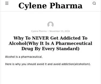 Cylenepharma.com(Since 2005) Screenshot