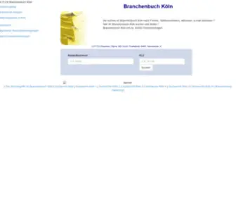 Cylex-Branchenbuch-Koeln.de(Branchenbuch KÃ¶ln) Screenshot